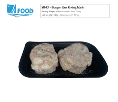Burger tôm không hành 340g