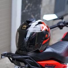 Mũ bảo hiểm 3/4 đầu Royal XH01 tem Racing đỏ – Chính hãng, Chuẩn CR Việt Nam, Freeship toàn quốc