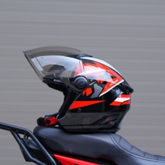 Mũ bảo hiểm 3/4 đầu Royal XH01 tem Racing đỏ – Chính hãng, Chuẩn CR Việt Nam, Freeship toàn quốc
