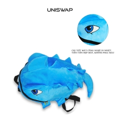 Balo Khủng Long UNISWAP – Nhiều Màu Dễ Thương, Nhung Mịn, Đựng Laptop 15 Inch