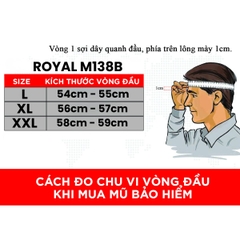 Mũ Fullface Royal M138B - Flashsale Đủ Màu