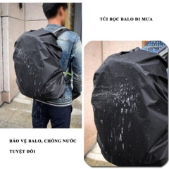 Bọc Trùm Balo SWAT – Vải Dù Chống Nước, Siêu Bền, Gấp Gọn, Logo Phản Quang