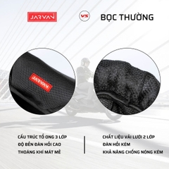 Bọc Yên Xe Máy JARVAN – Vải Lưới 3 Lớp Thoáng Khí, Êm Ái, Chống Thấm Nhẹ