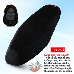 Bọc Yên Xe Máy JARVAN – Vải Lưới 3 Lớp Thoáng Khí, Êm Ái, Chống Thấm Nhẹ