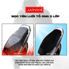 Bọc Yên Xe Máy JARVAN – Vải Lưới 3 Lớp Thoáng Khí, Êm Ái, Chống Thấm Nhẹ