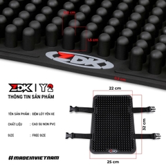 Đệm Cao Su ZDK Y2 - Lót Yên Xe Sau Êm Ái, Thoáng Khí Và Chống Trượt