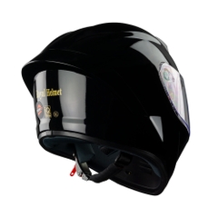 Mũ bảo hiểm fullface Royal M266 2 kính – Màu đen bóng, chính hãng