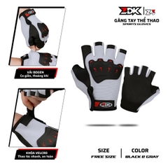 Găng Tay Thể Thao ZDK Z3 – Da Lộn Chống Trượt, Gù Bảo Vệ PVC, Thoáng Khí, Thời Trang