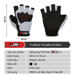 Găng Tay Thể Thao ZDK Z3 – Da Lộn Chống Trượt, Gù Bảo Vệ PVC, Thoáng Khí, Thời Trang