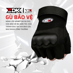 Găng Tay Motor ZDK Z5 – Gù Cao Su Bảo Vệ, Mút SBR Chống Va Đập, Da Lộn Thoáng Khí