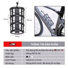 Giá Đựng Đồ Xe Đạp Đa Năng ZDK S12  Nhựa PETG 3D Chống Va Đập – Lắp Dễ Dàng – Dung Tích Lớn