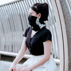 Khăn Đa Năng SWAT F2 – Vải Thun Lưới Dày Dặn, Dây Rút Tùy Chỉnh, Logo Phản Quang, Chống Nắng Và Bụi Hiệu Quả