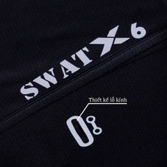Khăn Trùm Ninja SWAT X6 – Vải Kim Cương Cotton Polyester Spandex, Lỗ Xỏ Kính Tiện Lợi, Logo Phản Quang, Chống Nắng Và Tia UV