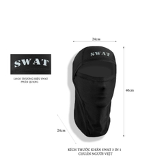 Khăn trùm đầu Swat 3in1 thun lạnh – Khăn đa năng chống nắng đi phượt