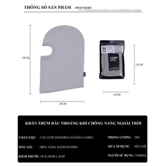 Khăn Trùm SWAT Basic – Vải Lưới Spandex Co Giãn 4 Chiều, Free Size, Thoáng Khí, Thời Trang