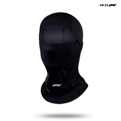 Khăn Trùm SWAT F1 – Vải Lưới Lycra Spandex Co Giãn 4 Chiều, Logo Phản Quang 7 Màu, Thoáng Khí, Thời Trang