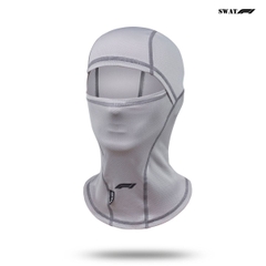 Khăn Trùm SWAT F1 – Vải Lưới Lycra Spandex Co Giãn 4 Chiều, Logo Phản Quang 7 Màu, Thoáng Khí, Thời Trang