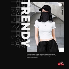 Khăn Chống Nắng SWAT F5 – Mũ Chống Nắng Có Thể Tháo Rời, Vải Kim Cương Spandex, Co Giãn 4 Chiều, Logo Phản Quang