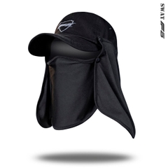 Khăn Chống Nắng SWAT F5 – Mũ Chống Nắng Có Thể Tháo Rời, Vải Kim Cương Spandex, Co Giãn 4 Chiều, Logo Phản Quang