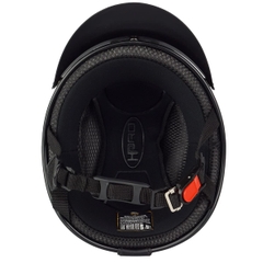 Mũ Bảo Hiểm Nửa Đầu HPPRO HP03 Màu Đen Nhám – Chuẩn Quatest 2, Free Size 54–58cm