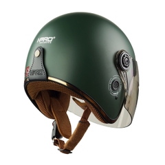 Mũ Bảo Hiểm 3/4 HP04K Có Kính – Màu Xanh Lính Nhám, Chính Hãng HPPRO