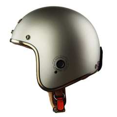 Mũ Bảo Hiểm 3/4 HP04 Xám Titanium – Cổ Điển, Nhẹ Đầu, Chính Hãng HPPRO