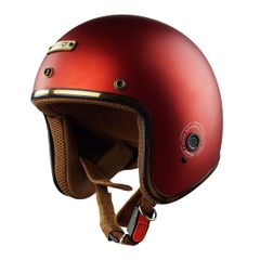 Mũ Bảo Hiểm 3/4 HP04 Đỏ Đô – Form Cổ Điển, Sơn Nhám Sang Trọng, Chính Hãng HPPRO Helmet