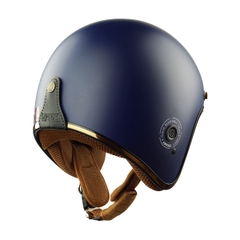 Mũ Bảo Hiểm 3/4 HP04 Xanh Navy – Thiết Kế Cổ Điển, Chuẩn CR, Chính Hãng HPPRO