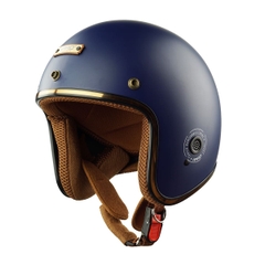 Mũ Bảo Hiểm 3/4 HP04 Xanh Navy – Thiết Kế Cổ Điển, Chuẩn CR, Chính Hãng HPPRO