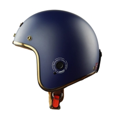 Mũ Bảo Hiểm 3/4 HP04 Xanh Navy – Thiết Kế Cổ Điển, Chuẩn CR, Chính Hãng HPPRO