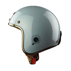 Mũ bảo hiểm 3/4 HP04 màu xám xi măng bóng – chính hãng HPRO, form cổ điển sang trọng