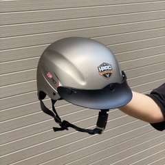 Mũ Bảo Hiểm Nửa Đầu HPPRO HP-01 Màu Bạc Nhám, Nhựa ABS, Chuẩn Quatest 2