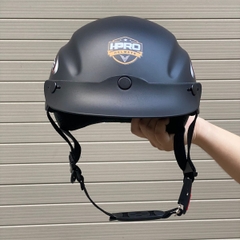 Mũ Bảo Hiểm Nửa Đầu HPPRO HP-01 Màu Đen Nhám, Nhựa ABS, Chuẩn Quatest 2