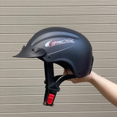 Mũ Bảo Hiểm Nửa Đầu HPPRO HP-01 Màu Đen Nhám, Nhựa ABS, Chuẩn Quatest 2