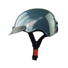 Mũ Bảo Hiểm Nửa Đầu HP01 HPPRO – Màu Xanh Xi Măng Bóng, Chuẩn Quatest 2, Bảo Hành 24 Tháng