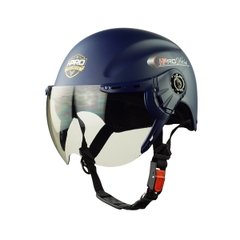 Mũ Bảo Hiểm Nửa Đầu Có Kính HP01K – Màu Xanh Navy, Chính Hãng HPPRO