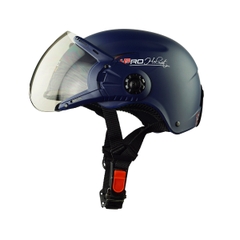 Mũ Bảo Hiểm Nửa Đầu Có Kính HP01K – Màu Xanh Navy, Chính Hãng HPPRO