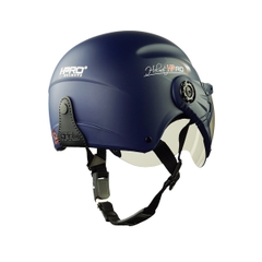 Mũ Bảo Hiểm Nửa Đầu Có Kính HP01K – Màu Xanh Navy, Chính Hãng HPPRO