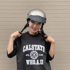 Mũ Bảo Hiểm Nửa Đầu HP02B Màu Chuột Nhám – Chính Hãng HPPRO Helmets