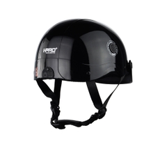 Mũ Bảo Hiểm Nửa Đầu HP02B Đen Bóng – Chính Hãng HPPRO, Lưỡi Trai Đen Sang Trọng