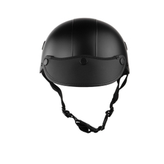 Mũ Bảo Hiểm Nửa Đầu HP02B Đen Nhám – Lưỡi Trai Đen Cá Tính, Chính Hãng HPPRO