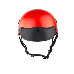 Mũ Bảo Hiểm Nửa Đầu HP02B Đỏ Nhám – Lưỡi Trai Đen, Chính Hãng HPPRO