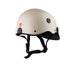 Mũ Bảo Hiểm Nửa Đầu HP02B – Màu Kem Nhám, Chính Hãng HPPRO