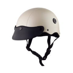 Mũ Bảo Hiểm Nửa Đầu HP02B – Màu Kem Nhám, Chính Hãng HPPRO