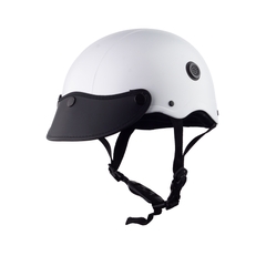 Mũ Bảo Hiểm Nửa Đầu HP02B Màu Trắng Nhám – Thương Hiệu HPPRO Helmets