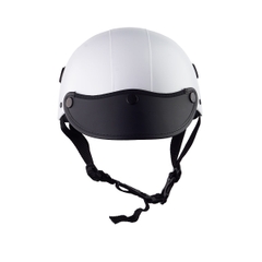 Mũ Bảo Hiểm Nửa Đầu HP02B Màu Trắng Nhám – Thương Hiệu HPPRO Helmets