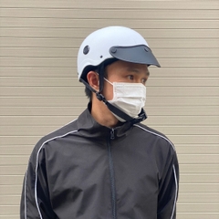 Mũ Bảo Hiểm Nửa Đầu HP02B Màu Trắng Nhám – Thương Hiệu HPPRO Helmets