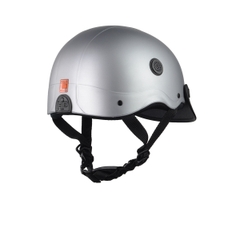 Mũ Bảo Hiểm Nửa Đầu HP02B Xám Titanium Nhám – Chính Hãng HPPRO, Lưỡi Trai Đen Cá Tính