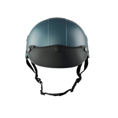 Mũ Bảo Hiểm Nửa Đầu HP02B Xanh Xi Măng Nhám – Chính Hãng HPPRO, Có Lưỡi Trai Đen