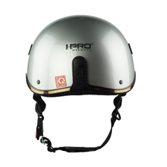 Mũ Bảo Hiểm Nửa Đầu HPPRO HP03 – Màu Bạc Bóng, Chính Hãng – Free Size 54–58cm